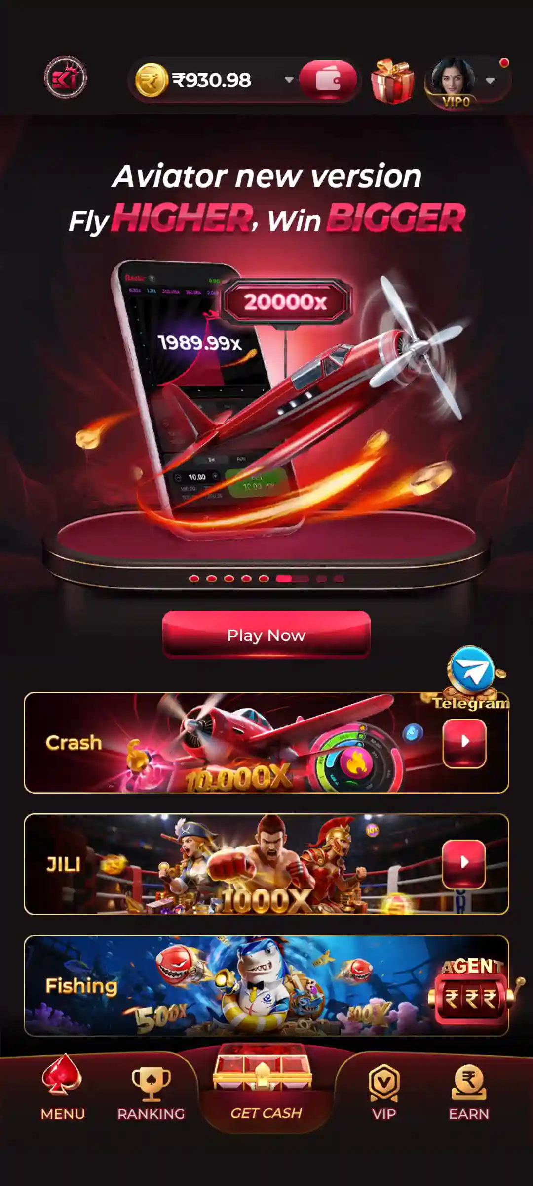 EK1 Game Aviator mobile screen