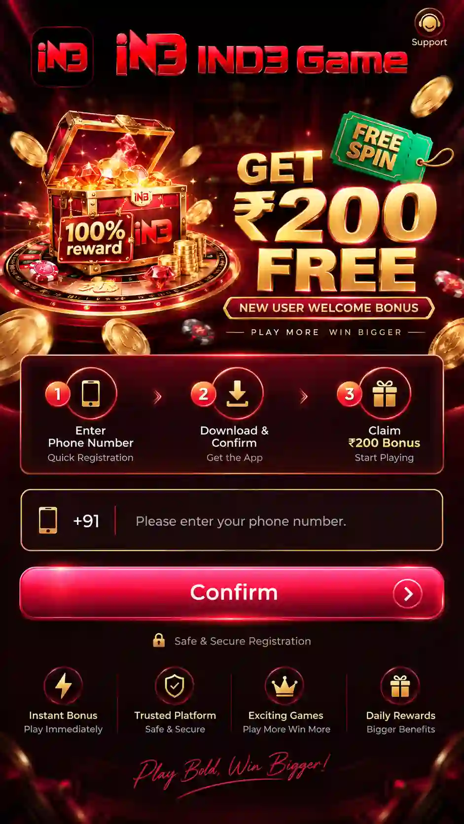 IND3 Game Download APK screen