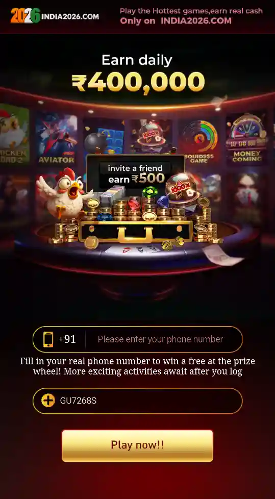 INDIA2026 Game mobile app and popular games