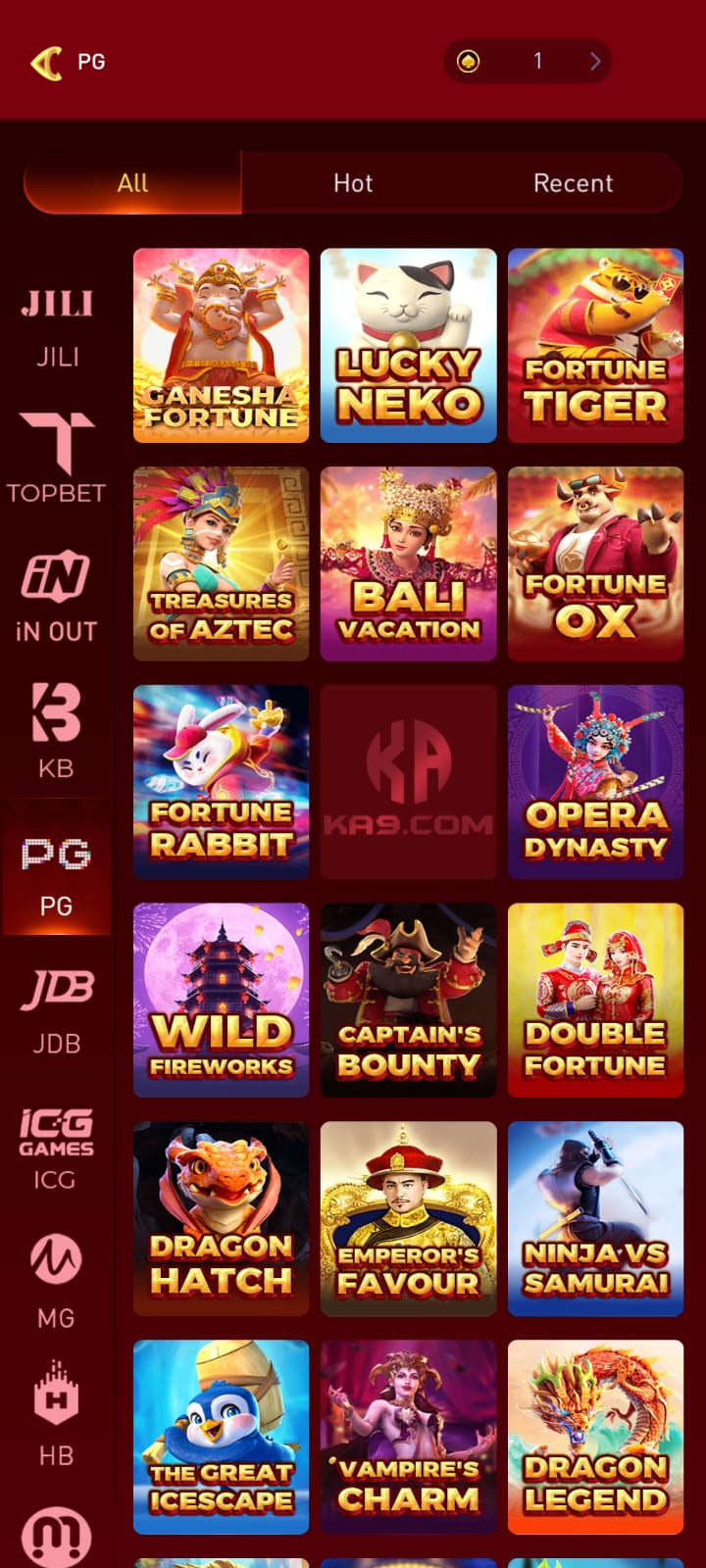 KA9 Game Android games and mobile categories