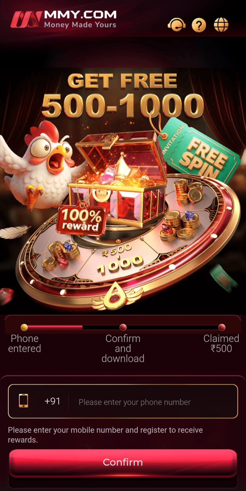 MMY Game Android mobile gaming interface