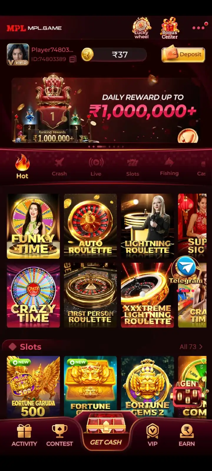 MPL Game popular mobile gaming screen 4