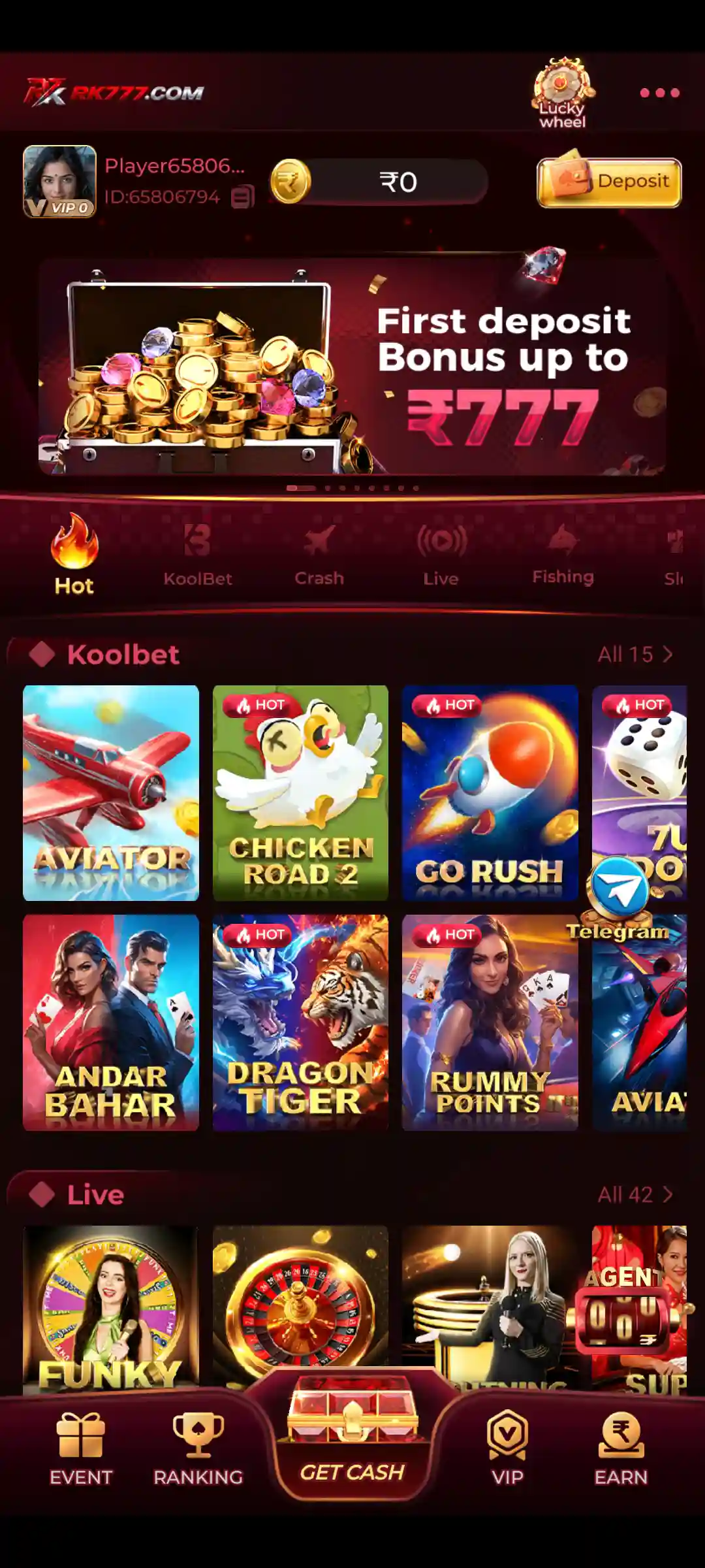 RK777 Game mobile app screenshot 4