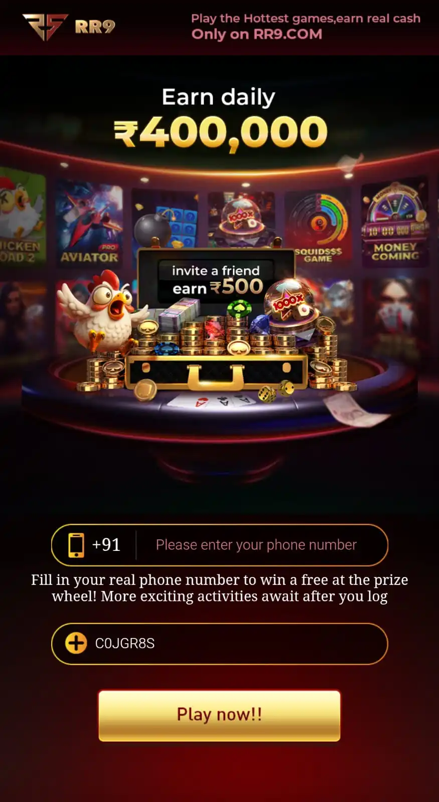 RR9 Game app screenshot 1