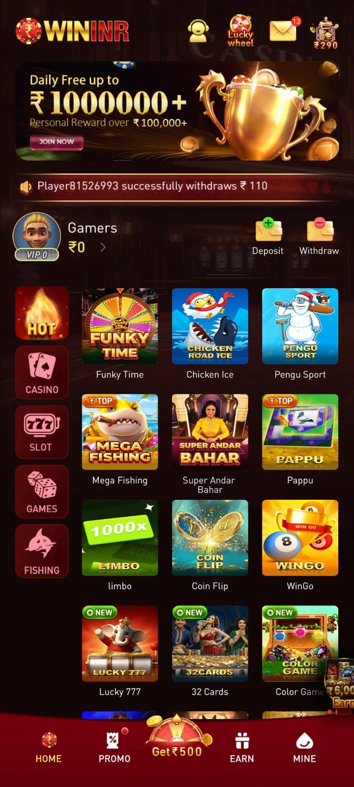 WININR Game app screenshot 5